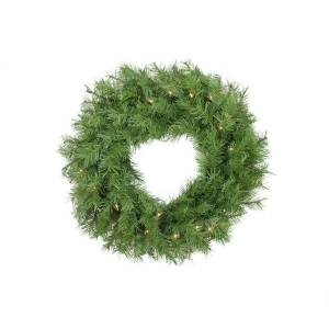 24 Pre-Lit Northern Frasier Fir Artificial Christmas Wreath Clear Lights - All