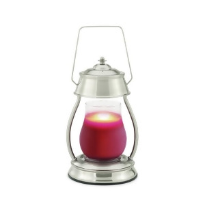 13 Decorative Brushed Nickel Hurricane Candle Warmer Lantern - All