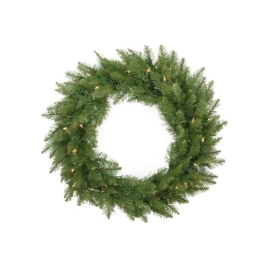 24 Pre-Lit Essex Pine Artificial Christmas Wreath Clear Lights - All