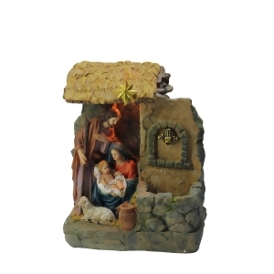 14 Holy Family Religious Nativity Fountain with Lamp Table Top Christmas Decoration - All