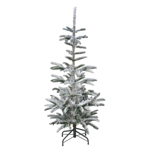 6.5' Flocked Noble Fir Artificial Christmas Tree Unlit - All