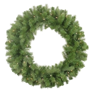 30 Pre-Lit Noble Fir Artificial Christmas Wreath Clear Lights - All