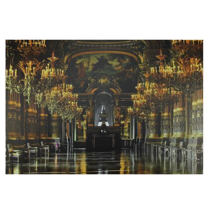 LED Lighted Famous Paris Opera House France Grand Foyer Canvas Wall Art 15.75