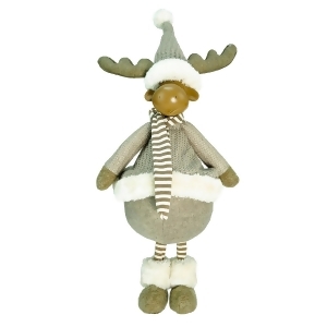 24.75 Decorative Standing Beige Moose Christmas Table Top Figure - All