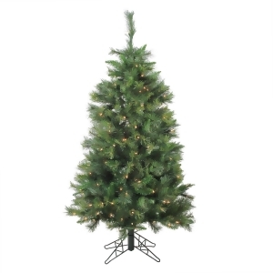 5' Pre-Lit Canyon Pine Artificial Christmas Tree Clear Lights - All
