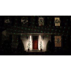 Outdoor Dynamic Red Green Christmas Laser Light Projector with Remote Control - All