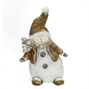 17 Whimsical Snowshoeing Ceramic Christmas Snowman Decorative Tabletop Figure - All