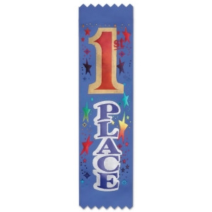 Pack of 30 Royal Blue 1st Place School and Sports Award Ribbons 6.25 - All