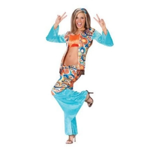 Groovy Hippie Women's Adult Halloween Costume Size Small/Medium 2-8 #1050 - All