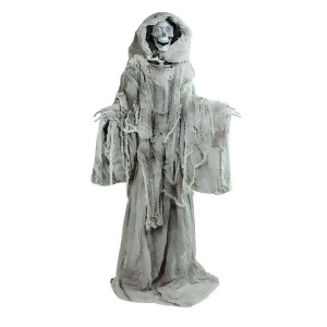 65 Touch Activated Lighted Standing Master of Death Animated Halloween Decoration with Sound - All