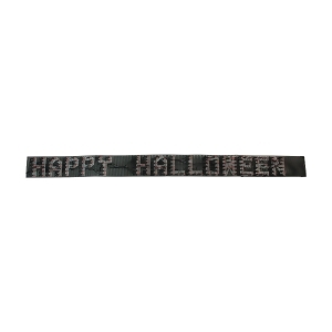 80 x 6 Lighted Happy Halloween Black Holiday Banner Orange Chasing Lights - All
