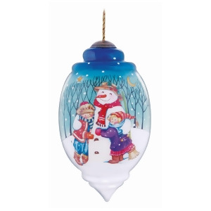Ne'qwa Winter Friend Hand-Painted Blown Glass Christmas Ornament #7131167 - All