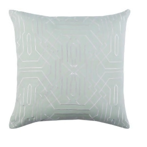 18 Seafoam Green and Snow White Chevron Decorative Throw Pillow - All