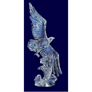 Pack of 4 Icy Crystal Decorative Flying Hawk Figures 13.8 - All