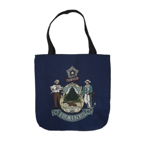 17 Great Seal of the State of Maine Decorative Tapestry Shopping Tote Bag - All