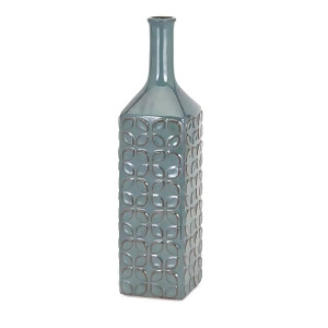 20 Small Teal Green Petal Pattern Decorative Bottle Vase - All