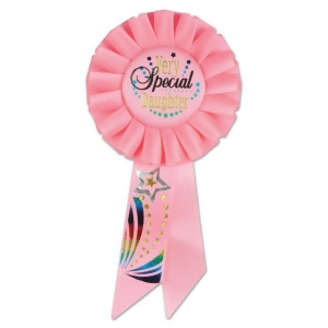 6 Pink Very Special Daughter Birthday Celebration Party Rosette Ribbons 6.5 - All
