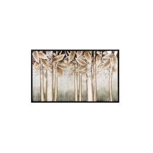 51.75 Nutmeg Brown Landscape Alder Silver Wall Decor with Frame - All