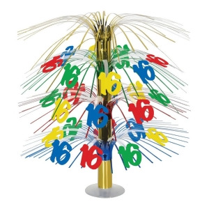 Pack of 6 Multi-Color Happy Birthday Party Cascading Table Centerpieces 18 - All
