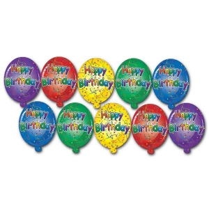 Pack of 240 Mini Multi-Colored Happy Birthday Balloon Party Decorations 4.5 - All