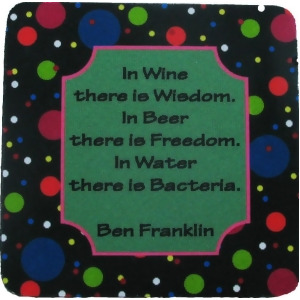Pack of 8 Funny Saying Wisdom Freedom Bacteria Cocktail Drink Coasters 4 - All