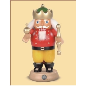 8.5 Muller Collectible German King Wooden Nutcracker Christmas Table Top Figure - All