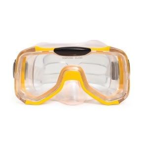 6.5 Yellow and Clear Mondeo Pro Swimming Pool Mask for Adults/Teens - All