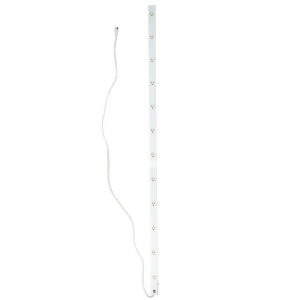 6' White 12-Outlet Mountable Power Strip Bar - All