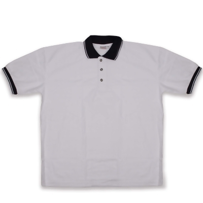 Men's White Knit Pullover Golf Polo Shirt - Medium 
