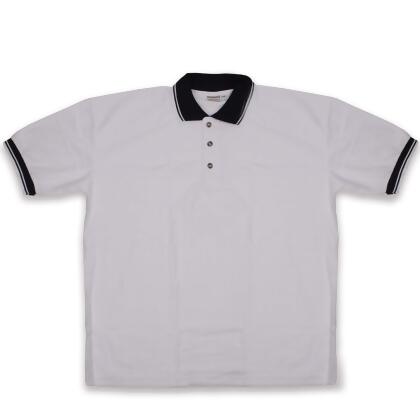 Men's White Knit Pullover Golf Polo Shirt - XXX-Large 