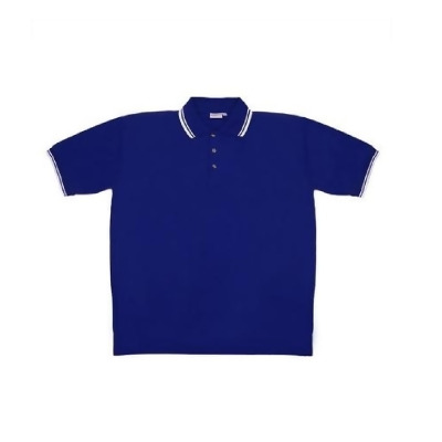 Men's Blue Knit Pullover Golf Polo Shirt - Small 