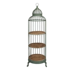 75 3-Tiered Russian Green Innovative Rustic Charlotte Birdcage Shelf - All