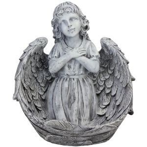 16 Decorative Angel Child Wrapped in Wings Religious Outdoor Garden Statue - All