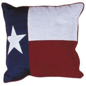 Texas State Flag Theme Decorative Throw Pillow 17 x 17 - All