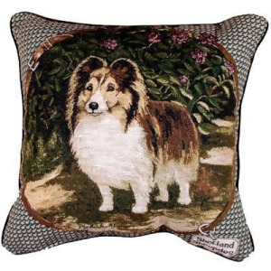 Shetland Sheepdog Sheltie Decorative Accent Throw Pillow 17 x 17 - All