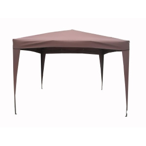 10' x 10' Brown Pop-Up Outdoor Garden Canopy Gazebo - All