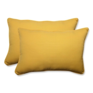 Set of 2 Yellow Gold Over-sized Rectangular Throw Pillow 24.5 - All