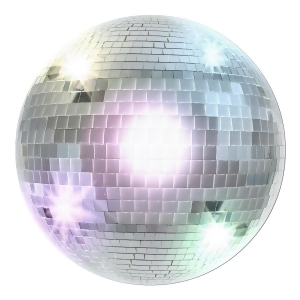 Club Pack of 24 Silver Retro 70's Themed Disco Ball Cutout Party Decorations 13.5 - All