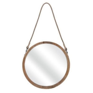 Large Wood Mirror w/Rope Hanger - All
