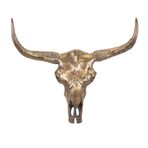 27.5 Brass Metal Prize Steer Wall Mount - All