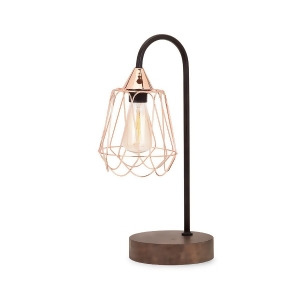 Cupernalo Copper and Wood Table Lamp - All