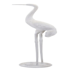 53 Life Size Weathered White Coastal Whooping Crane Interior Decoration - All