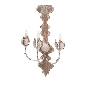 32 Antique White Victorian Style 3-Light Glass Wall Sconce - All