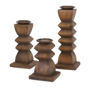 Set of 3 Rileah Contemporary Decorative Pillar Candleholders 16 - All