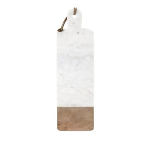 19 Narrow Accommodating Marble and Wood Cheese Board - All
