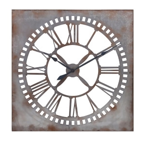 39.25 Emmett Vintage Style Galvanized and Oxidized Metal Clock0000000000000000000000000000 - All