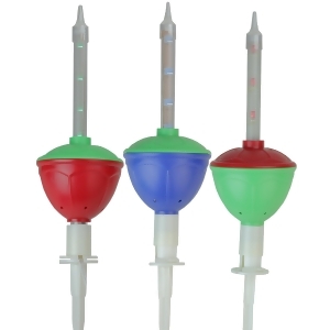 Set of 3 Mega Bubble Light Led Christmas Pathway Marker Lawn Stakes - All