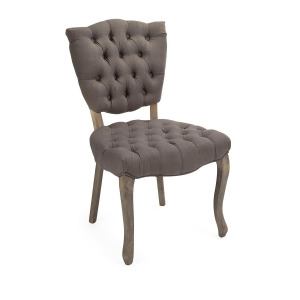 35.25 Soft Grey Linen Accent Arm Chair with Birch Wood Legs - All