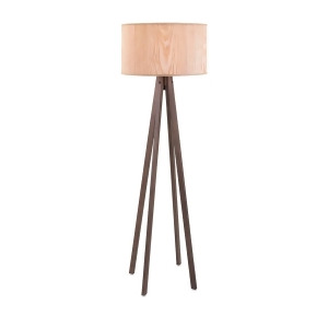 Latitudes Wood Floor Lamp - All