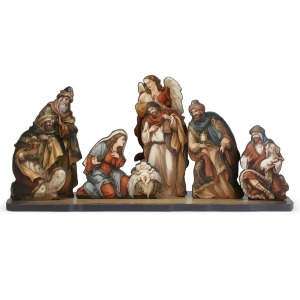 8-Piece Nativity Die Cut Figures with Base Christmas Decoration 24 - All